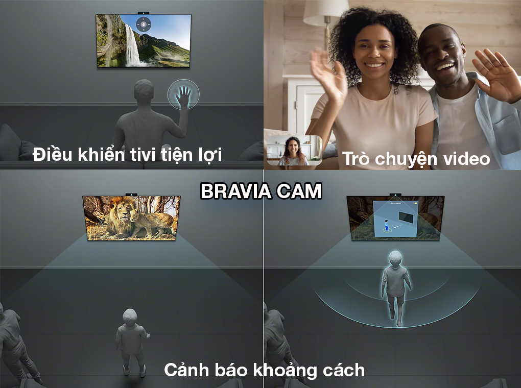 Google Tivi Sony 4K 50 inch 50X80L - Ứng dụng Bravia CAM
