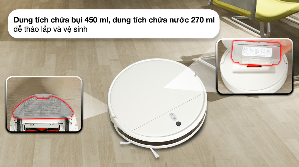 Robot hút bụi Xiaomi Vacuum Mop 2 Lite BHR5217 - Hộp chứa