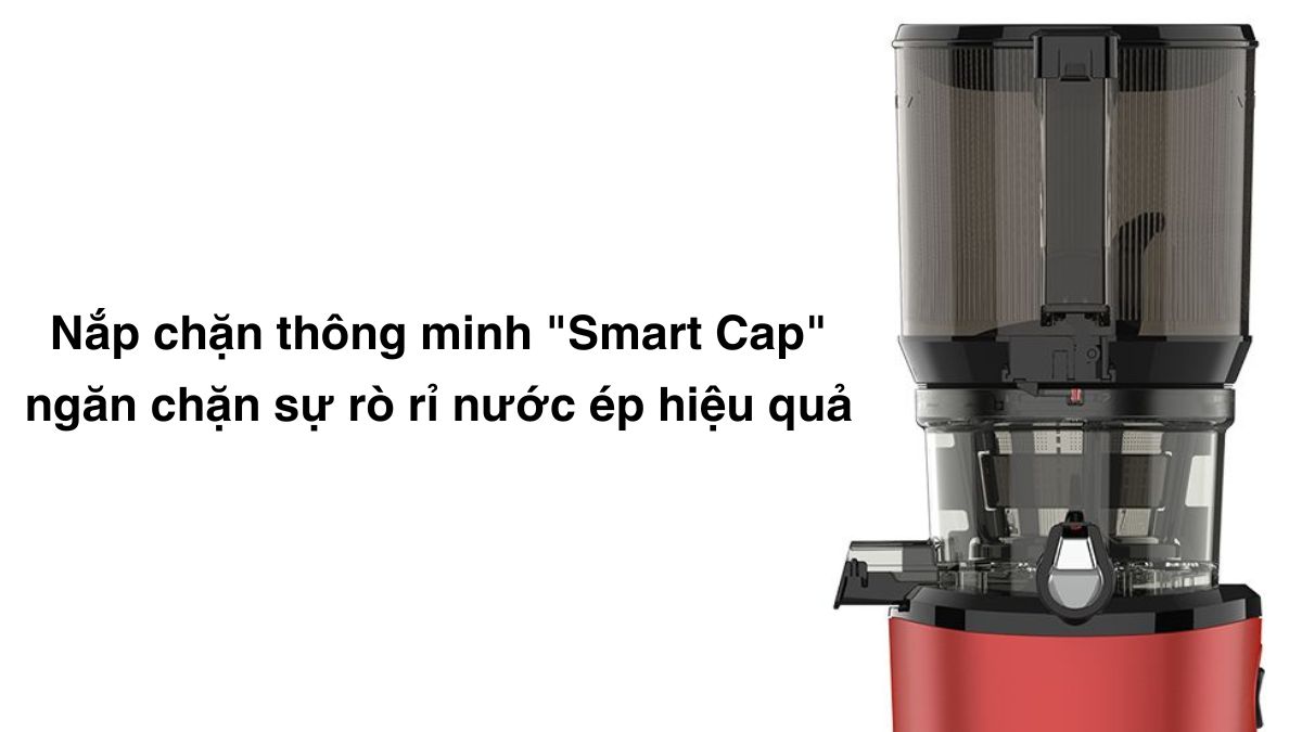 Kuvings KHS-2520CB sử dụng nắp chặn thông minh "Smart Cap" 