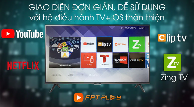 Smart Tivi Ffalcon 40 inch 40SF1 - TV+ OS