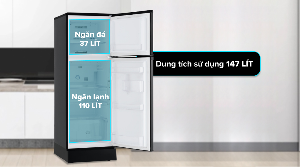 Tủ lạnh Funiki 147 lít HR T6147TDG - Dung tích sử dụng