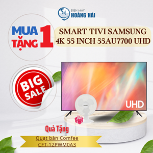 Smart Tivi Samsung 4K 55 inch 55AU7700 UHD