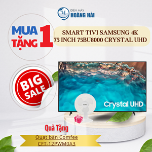 Smart Tivi Samsung Crystal UHD 4K 75 Inch 75BU8000