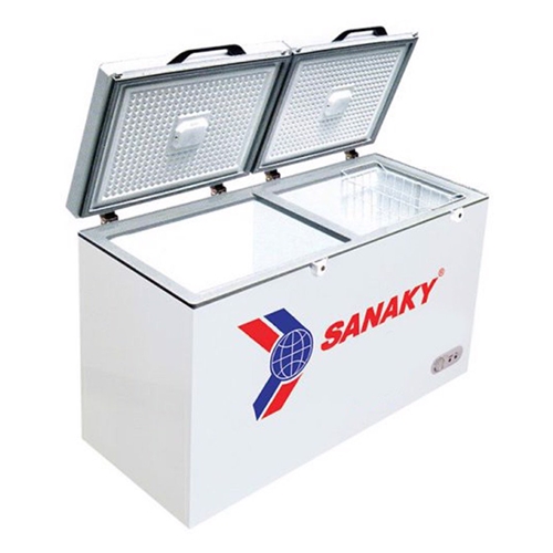 Tủ đông/ mát Sanaky VH 2899W2K xám/ VH2899W2KD xanh 220 lít, dàn lạnh đồng, mặt kính cường lực 3