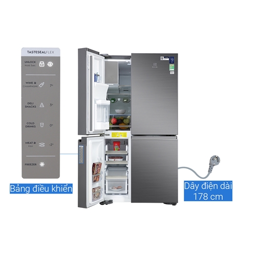 Tủ lạnh Electrolux Inverter 609 Lít EQE6879A-B 3